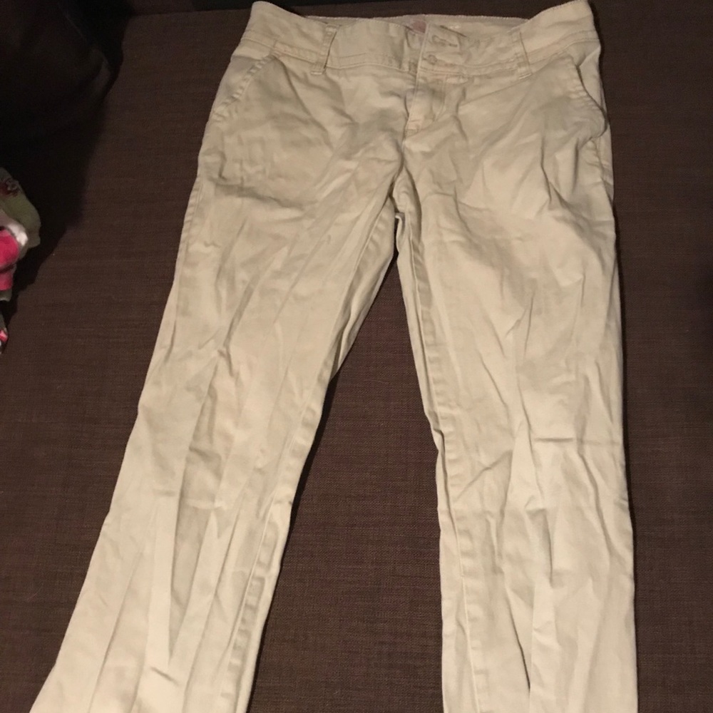 Arizona khaki pants size juniors 7 long
